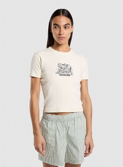 Dickies Companion center logo ribbed tee Whitecap gray