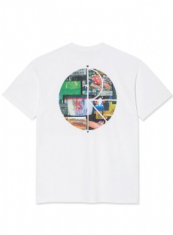 Polar Skate Company Fill logo ourselves collage tee White