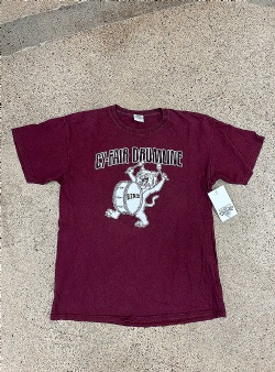 Sportif Vintage Cy-fair drumline tee L, Burgundy