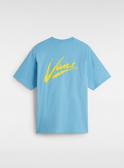 Vans Brush script tee Heritage blue