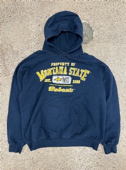 Sportif Vintage Montana State Bobcats hood M, Navy