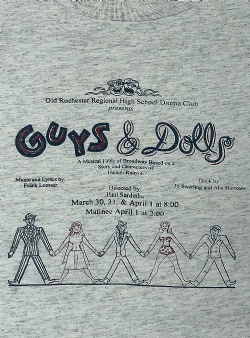 Sportif Vintage Guys and Dolls tee XL, Light grey melange