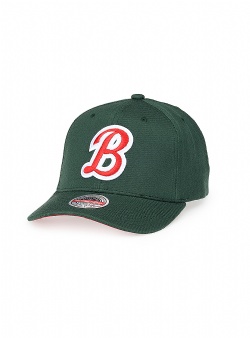 Mitchell and Ness Bulls first letter snapback Dark green