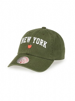 Mitchell and Ness Big apple dad cap Army green