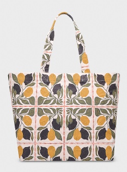 Dedicated Sundre beach bag lemom tiles Oat white