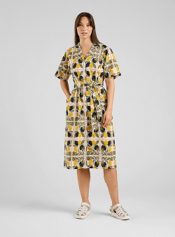 Dedicated Orrefors shirt dress lemon tiles Rainy day