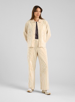 Dedicated Vara workwear pants work stripe Yellow