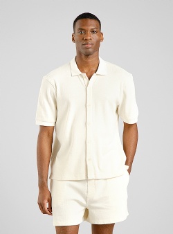 Dedicated Falkvik shirt waffle Off white