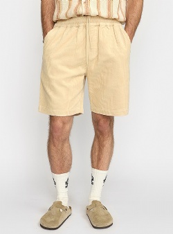 Revolution Corduroy long casual shorts Dark offwhite
