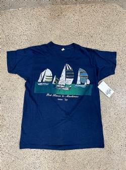 Sportif Vintage Port Huron to Mackinac race 84 tee XL, Navy