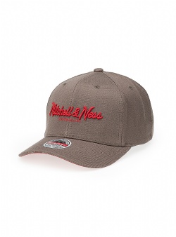 Mitchell and Ness Pinscript classic red snapback Grey red