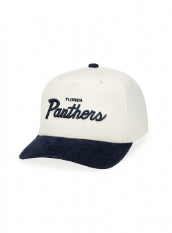 Mitchell and Ness Panthers seafront five panel classic red snapback Sand navy