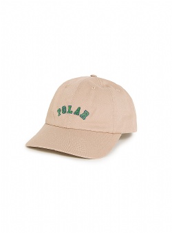 Polar Skate Company Sai college logo cap Ecru