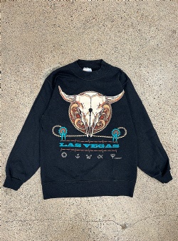 Sportif Vintage Las Vegas Skull crew