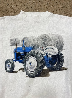 Sportif Vintage Tractor crew XL, White