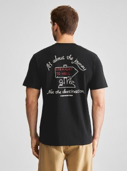 Dedicated Straight to hell tee Black