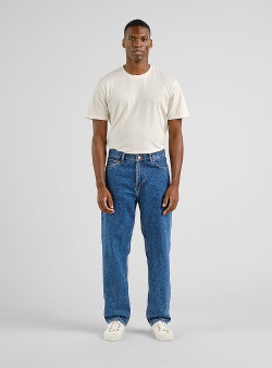 Dedicated Hamburg denim pants relaxed fit Mid blue