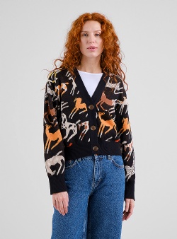 Dedicated Mustang party Kanan cardigan Black