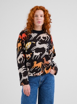 Dedicated Mustang party Limhamn sweater Black