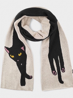 Dedicated Long cat Rossberga scarf Vanilla white