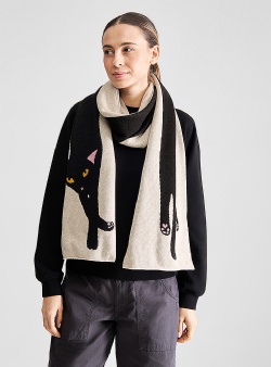 Dedicated Long cat Rossberga scarf Vanilla white