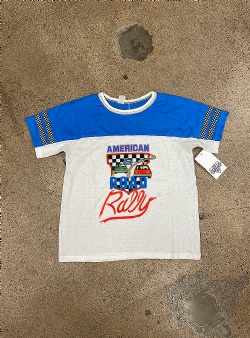 Sportif Vintage Road rally tee White blue