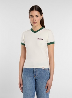 Dickies Slayden ringer tee Egret