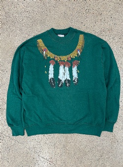 Sportif Vintage Feathers crew Green