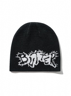 Butter Goods Eruption skully beanie Black
