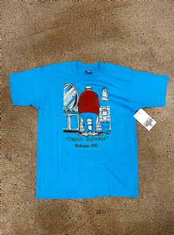 Sportif Vintage Damn bifocals tee L, Turquoise