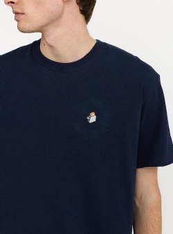 Revolution Toa application tee Navy melange