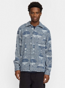 Revolution Aztec casual shirt Blue