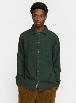 Revolution Structured casual overshirt Dark green