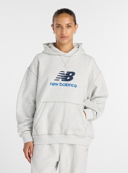 New Balance Athletics french terry logo hood