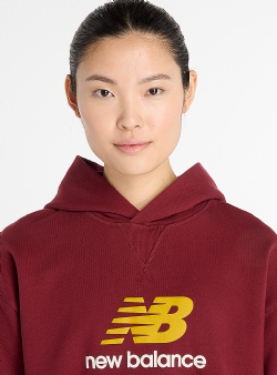 New Balance Athletics french terry logo hood