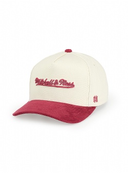 Mitchell and Ness Luxury script pro crown Burgundy