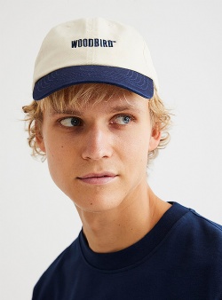 Woodbird Core twill cap Light sand