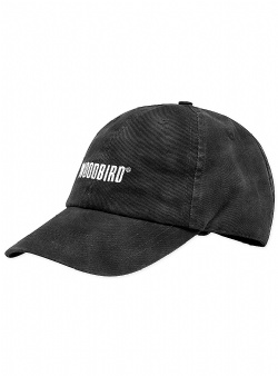 Woodbird Core twill cap Washed black