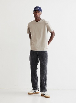 Woodbird Baine basic tee Light grey