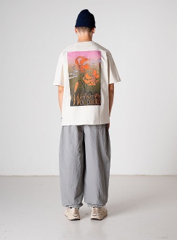 Woodbird Baine flower tee Off white