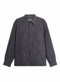 Woodbird Buzo chuck shirt Brown check