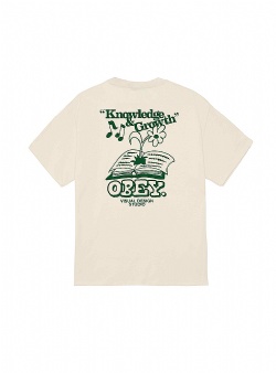 Obey Knowledge and growth tee Cream