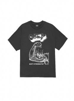 Obey Got strength tee Vintage black