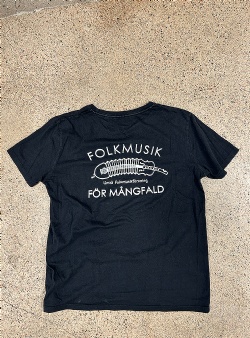 Sportif Vintage Folkmusik fr mngfald tee L, Black
