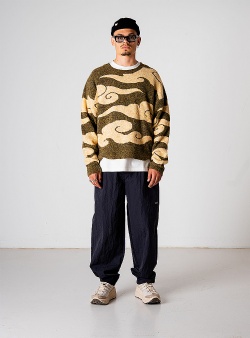 Woodbird Koon cloud crew Dark green