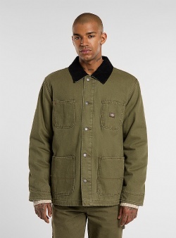 Dickies Chore lined canvas jacket Militairy green