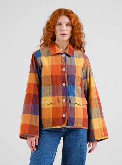 Dedicated Voxtorp quilted flannel jacket Multi color