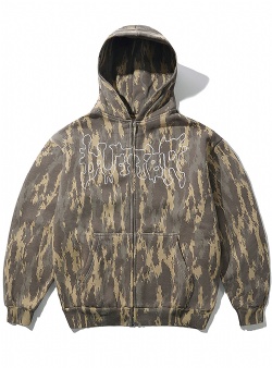 Butter Goods Blotch zip thru hood Washed camo