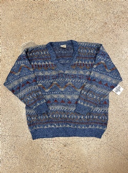 Sportif Vintage Menswear knit M, Navy