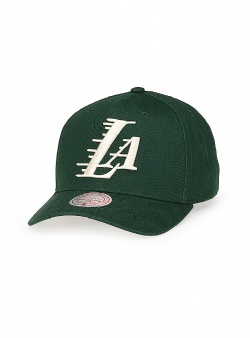 Mitchell and Ness Lakers green cream pro crown snapback Green cream